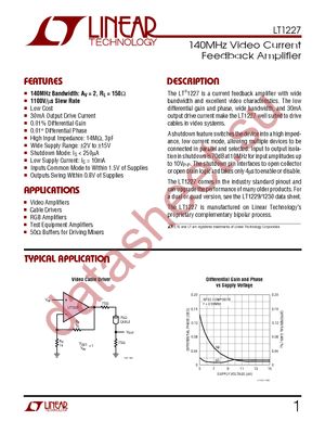 LT1227CN8 datasheet  